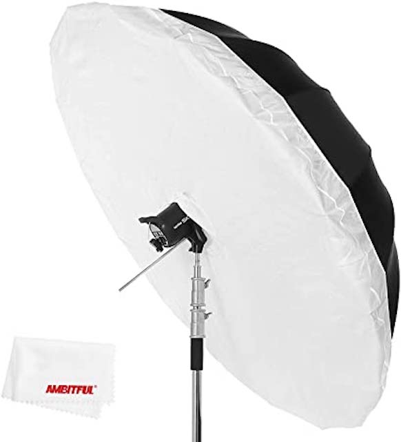Godox 70 inch 178cm Black White Reflective Umbrella Studio Photography Umbrella with Large Diffuser Cover-image